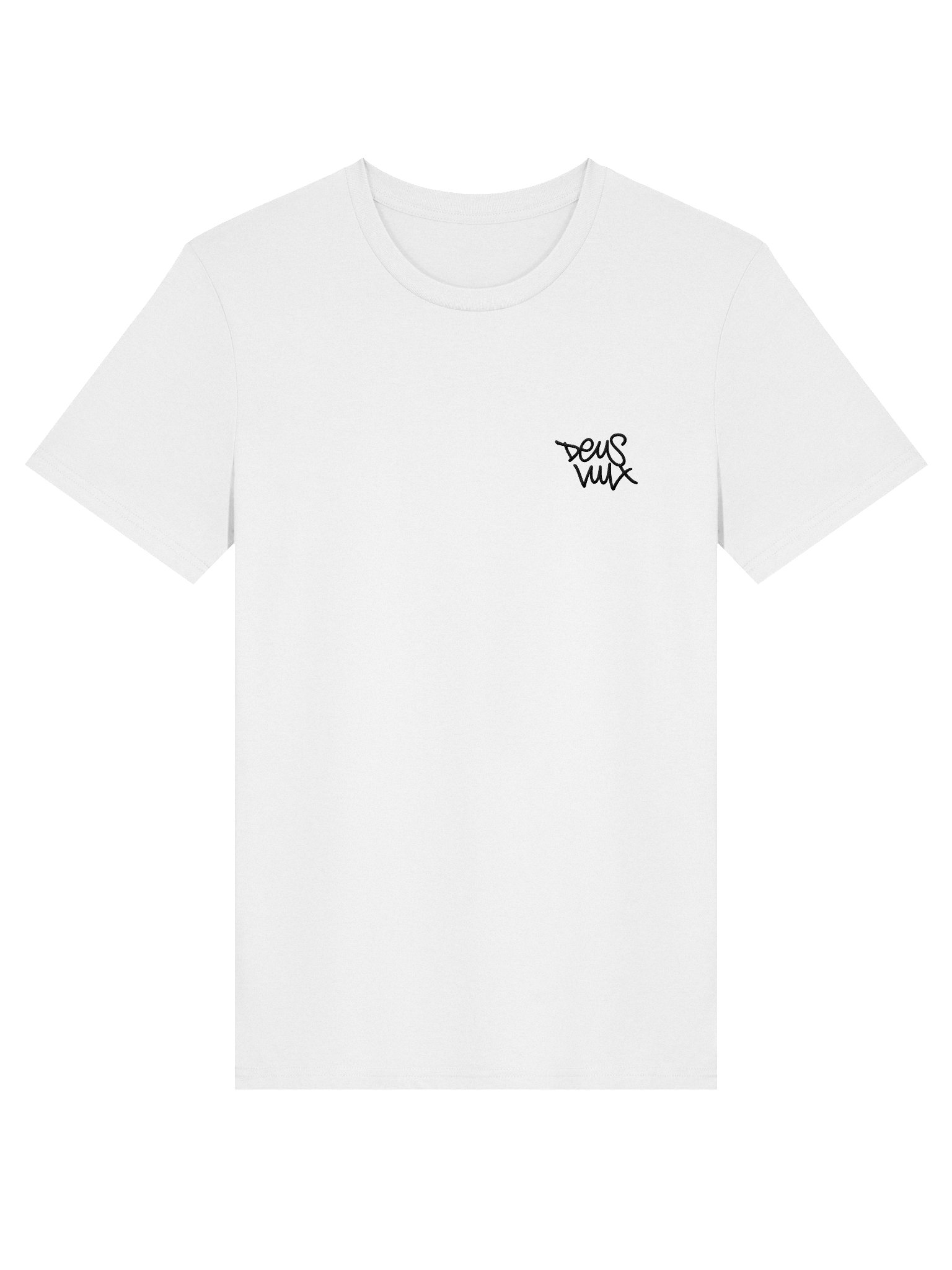 Deus Vult White Tee Embroidered product image (1)