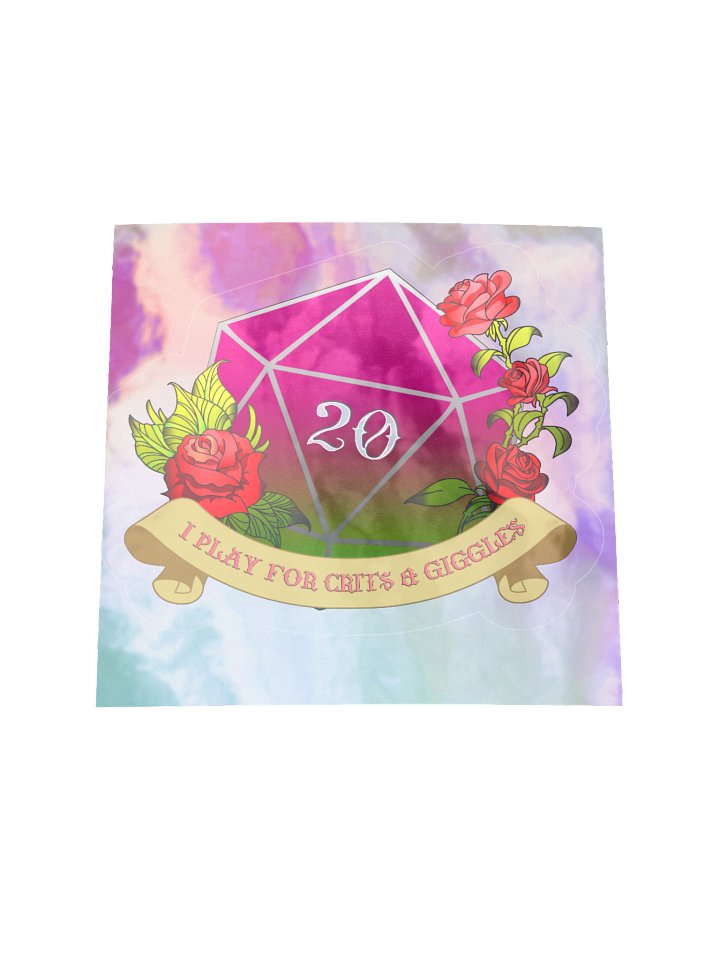 I Play for Crits & Giggles Sticker *FOIL* product image (2)