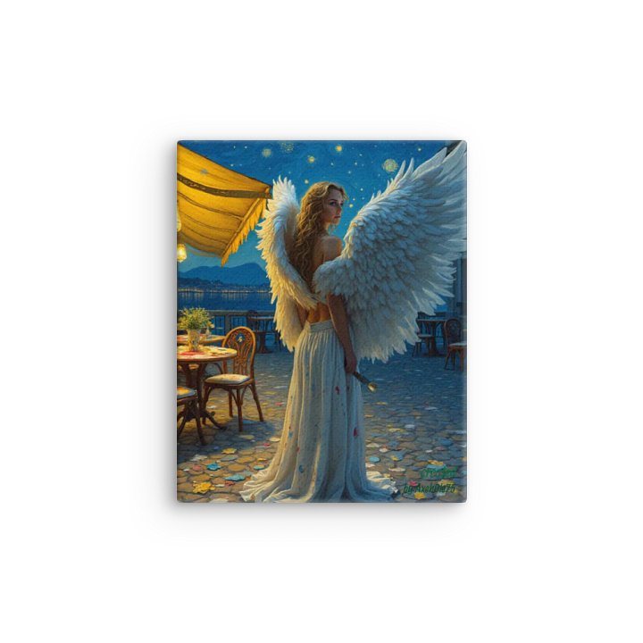 Valkyrie painting a cafe at night product image (1)