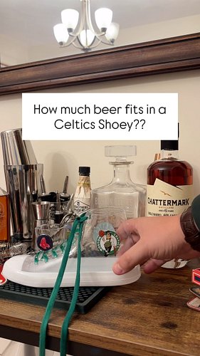 How much beer fits in a viral Celtics souvenir shoe cup?? A lot of comments questioned this…

#celticsbeershoe #shoey #beer