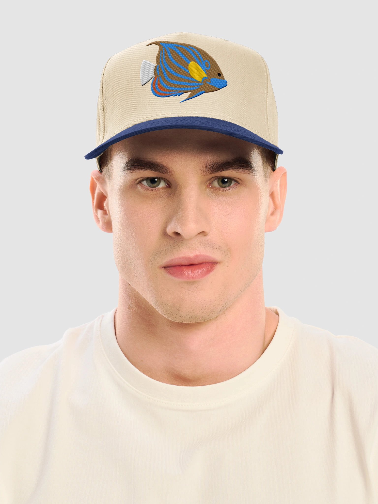 Blue Ring Angelfish Mid-Profile Baseball Cap (Embroidered) for Reef and Marine Aquarium Lovers product image (26)