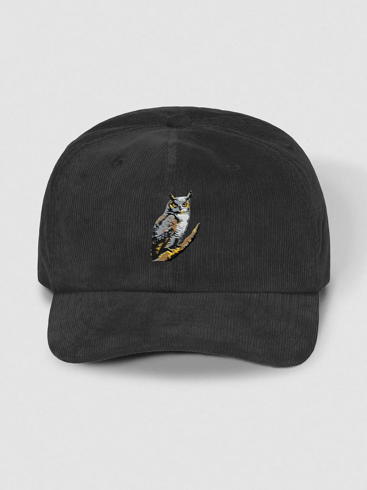 Horned Owl's Perch Embroidered Corduroy Hat product image (1)