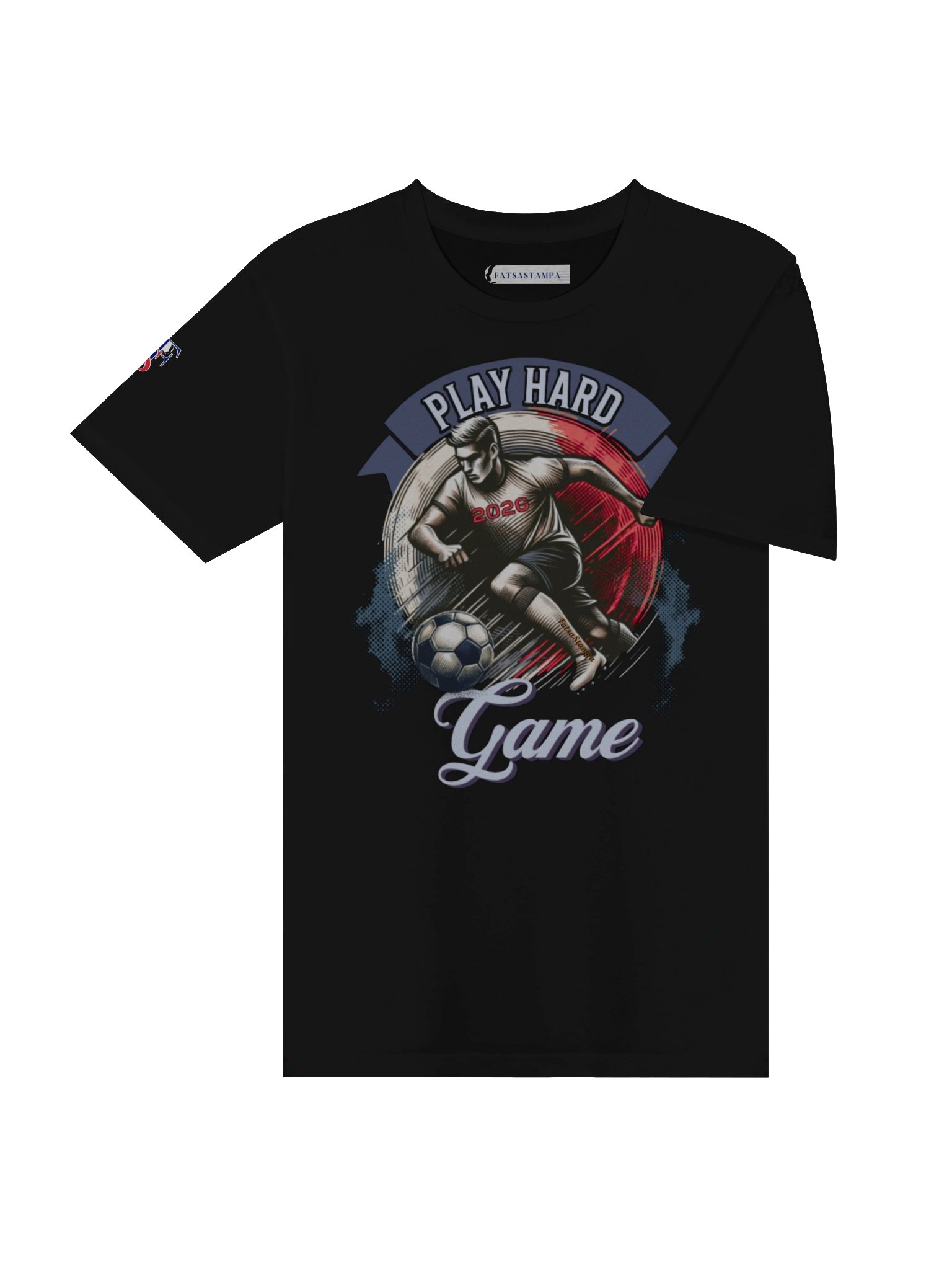 Play Hard 2026 Soccer Game Graphic Tee product image (8)