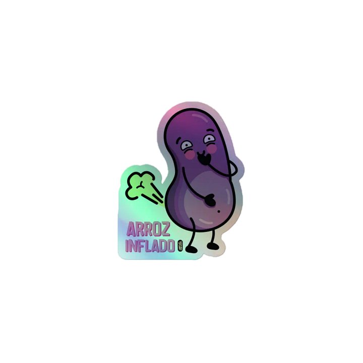 Arroz Inflado - Sticker (Holographic Kiss Cut) product image (1)