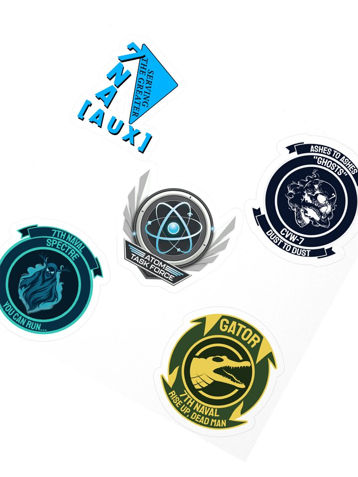 Atom Task Force 7th Naval Aviation Sticker Sheet! product image (2)