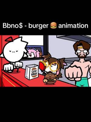 Bbno$ - Burger 🍔 Animation #animation #vtuber #bbnomoney #moomooclover 