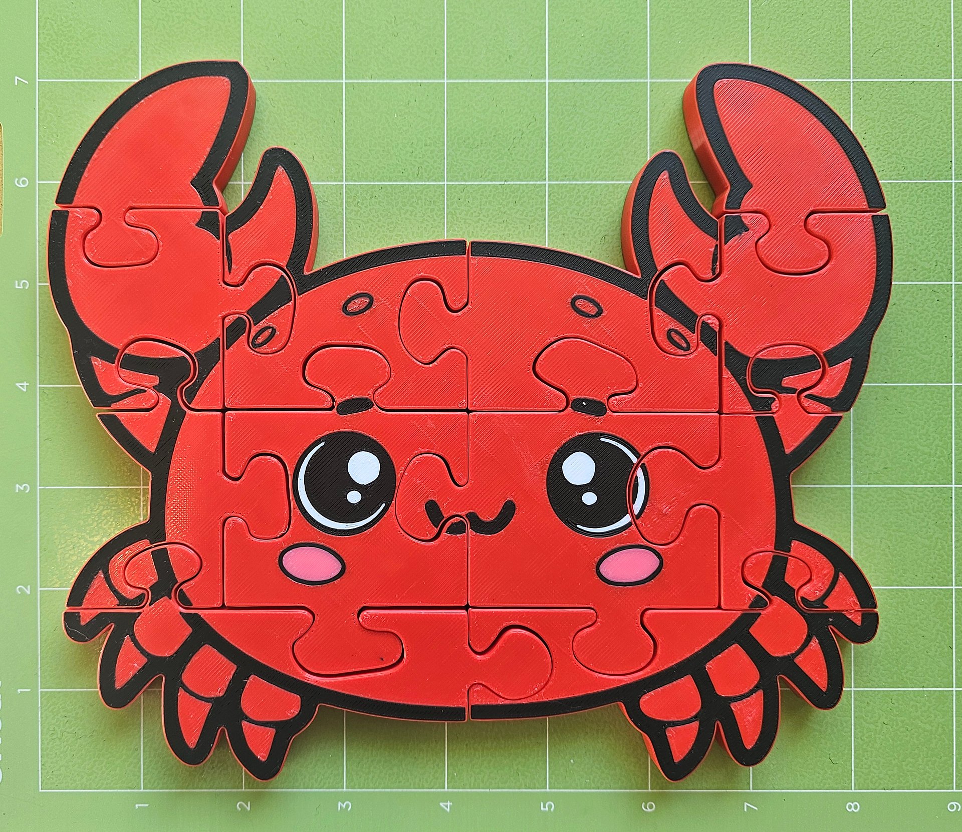 Crab 3D Printed Puzzle – A Playful Ocean-Themed Puzzle! product image (4)