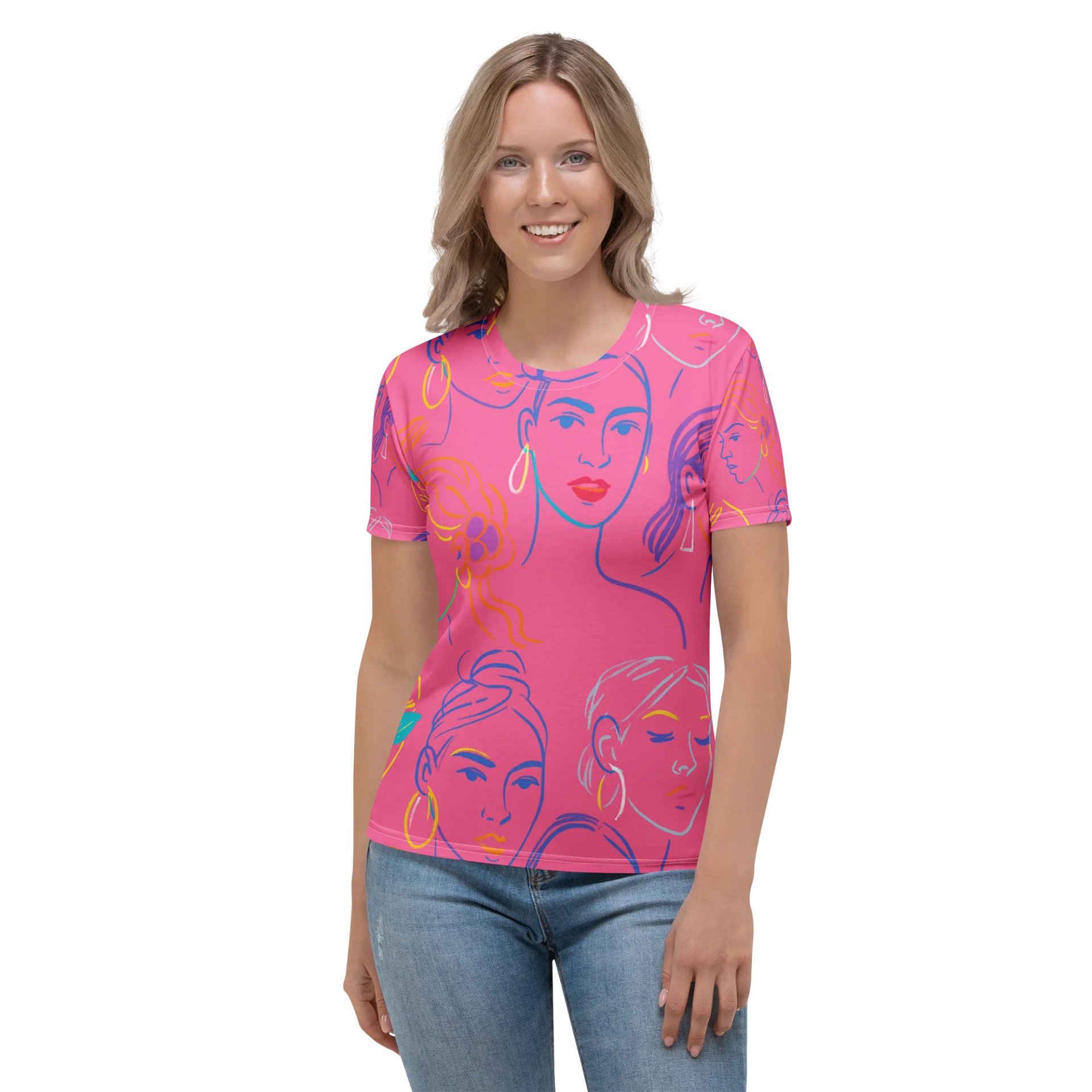 Sketch & Soul Tee (Hot Pink) product image (1)