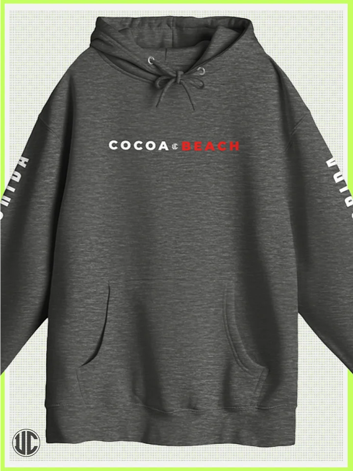 Beach Hoodie | Cocoa Beach Graphic Surf Hoodie | Unisex Pullover Hoodie product image (2)