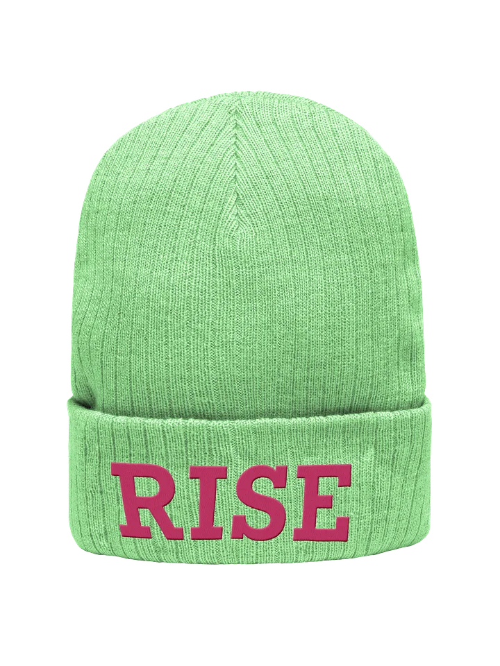 RISE Embroidered Beanie [PINK ver.] product image (1)