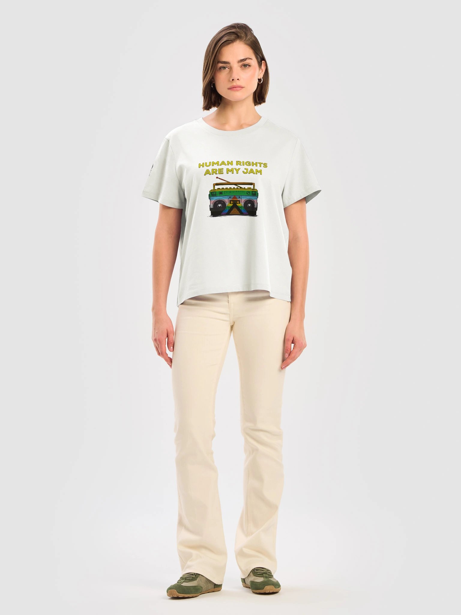 Human Rights Are My Jam Ladies Tee product image (77)