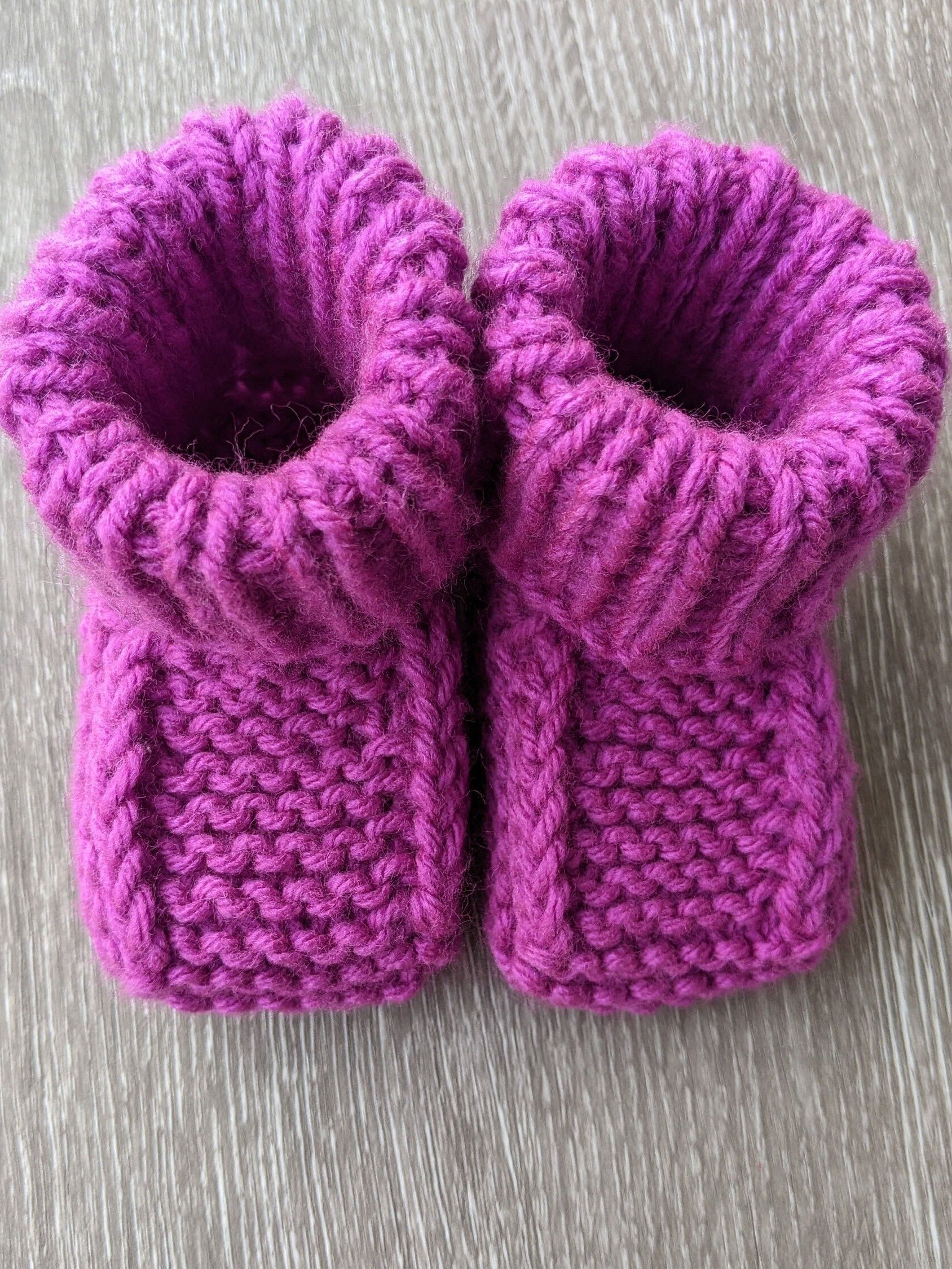 Newborn Baby Knit Booties Pattern product image (6)