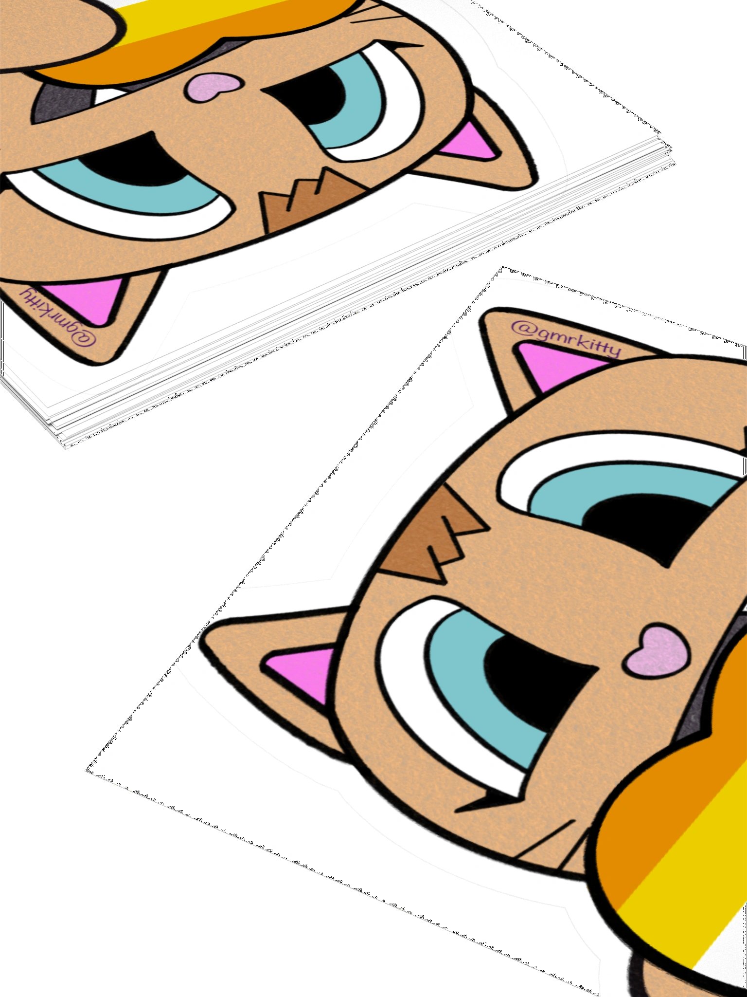 AroAce Pride Kitty Sticker product image (4)