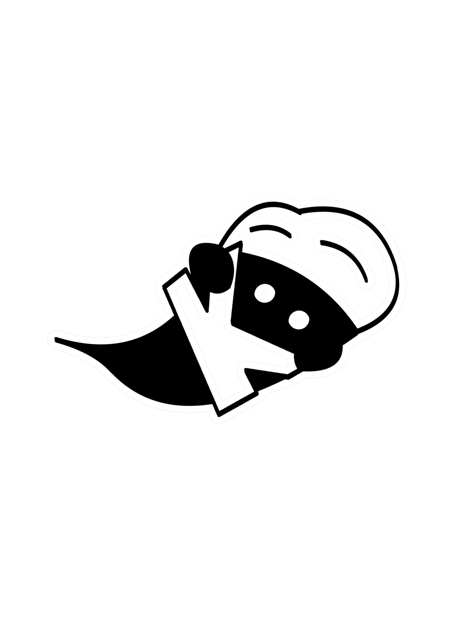 KB "Black Ghost" Sticker product image (1)