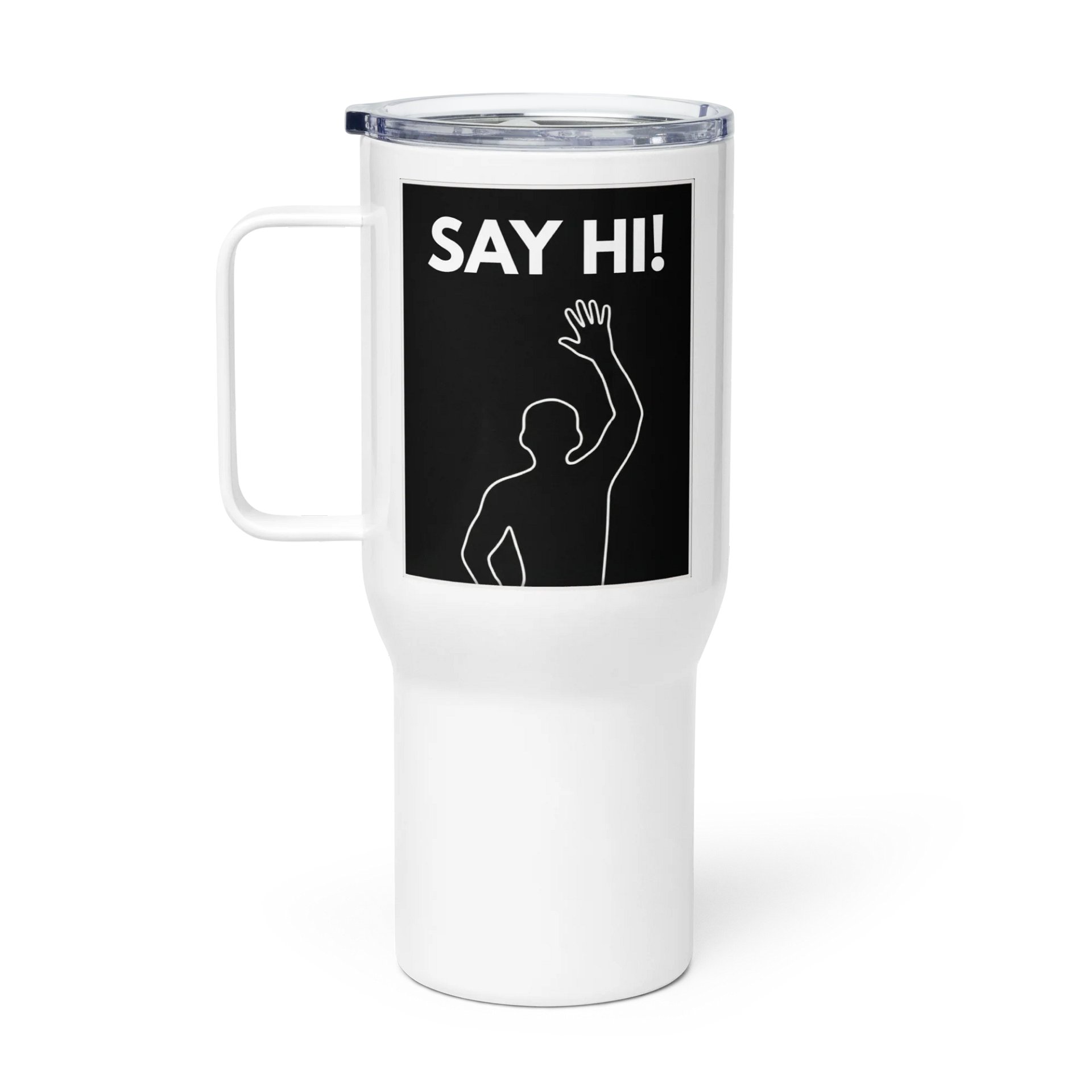 VIRAL Silhouette "Say Hi!" Travel Mug | Iconic Immersive Dance Workout XL Insulated Stainless Steel Tumbler product image (1)