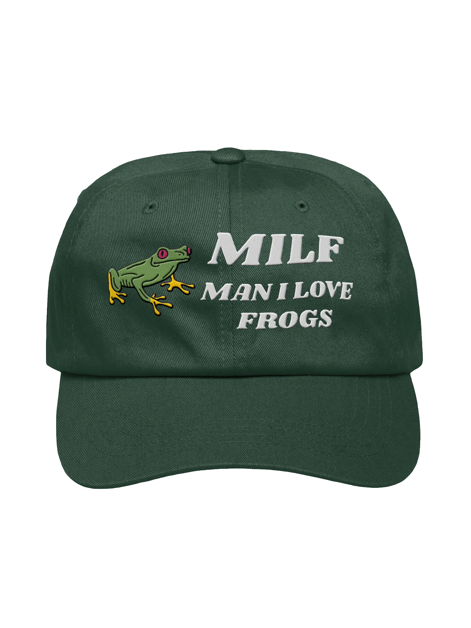 Milf Man I Love Frogs Embroidery Classic Hat product image (1)