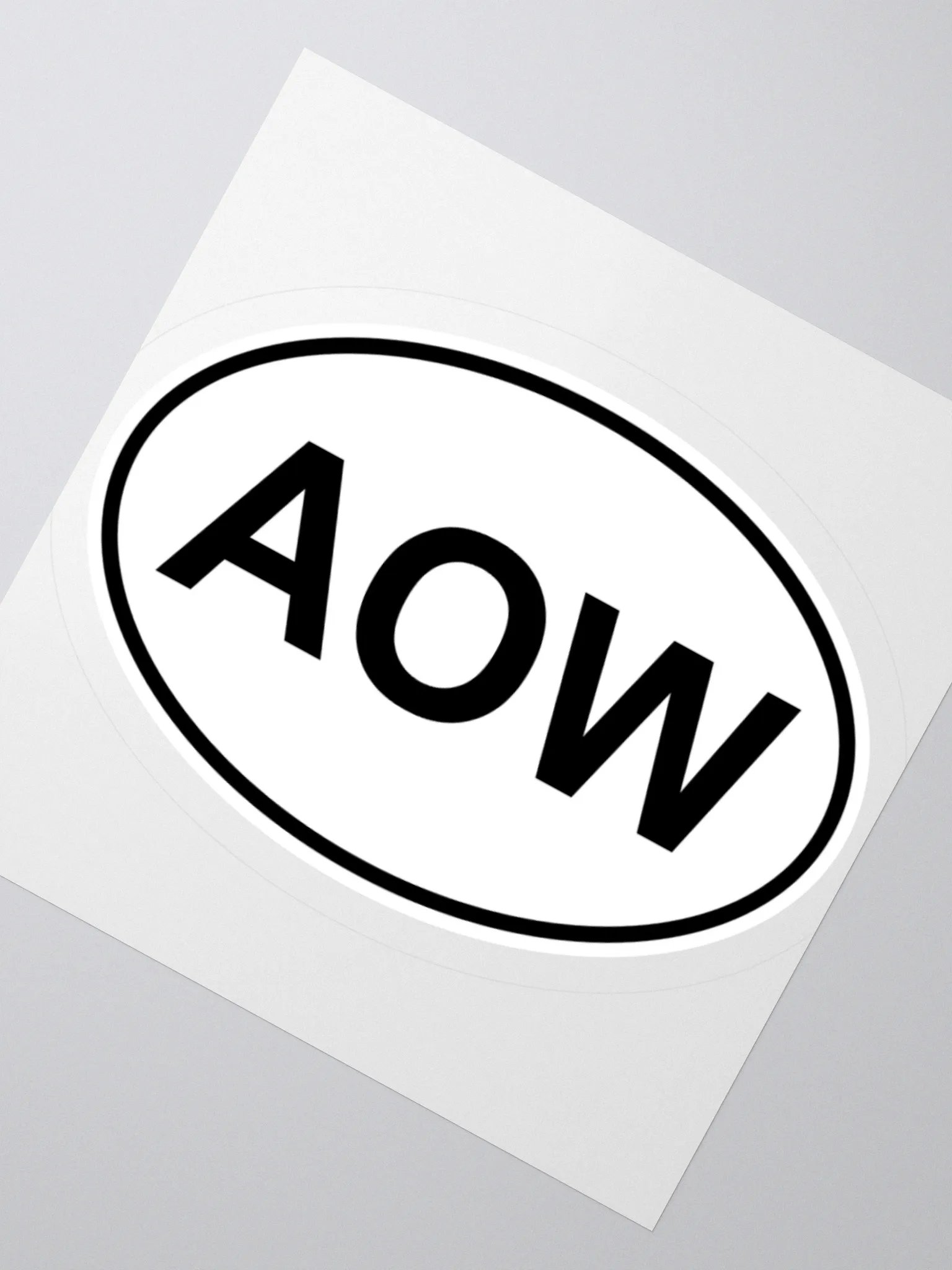 AOW Oval Sticker product image (2)