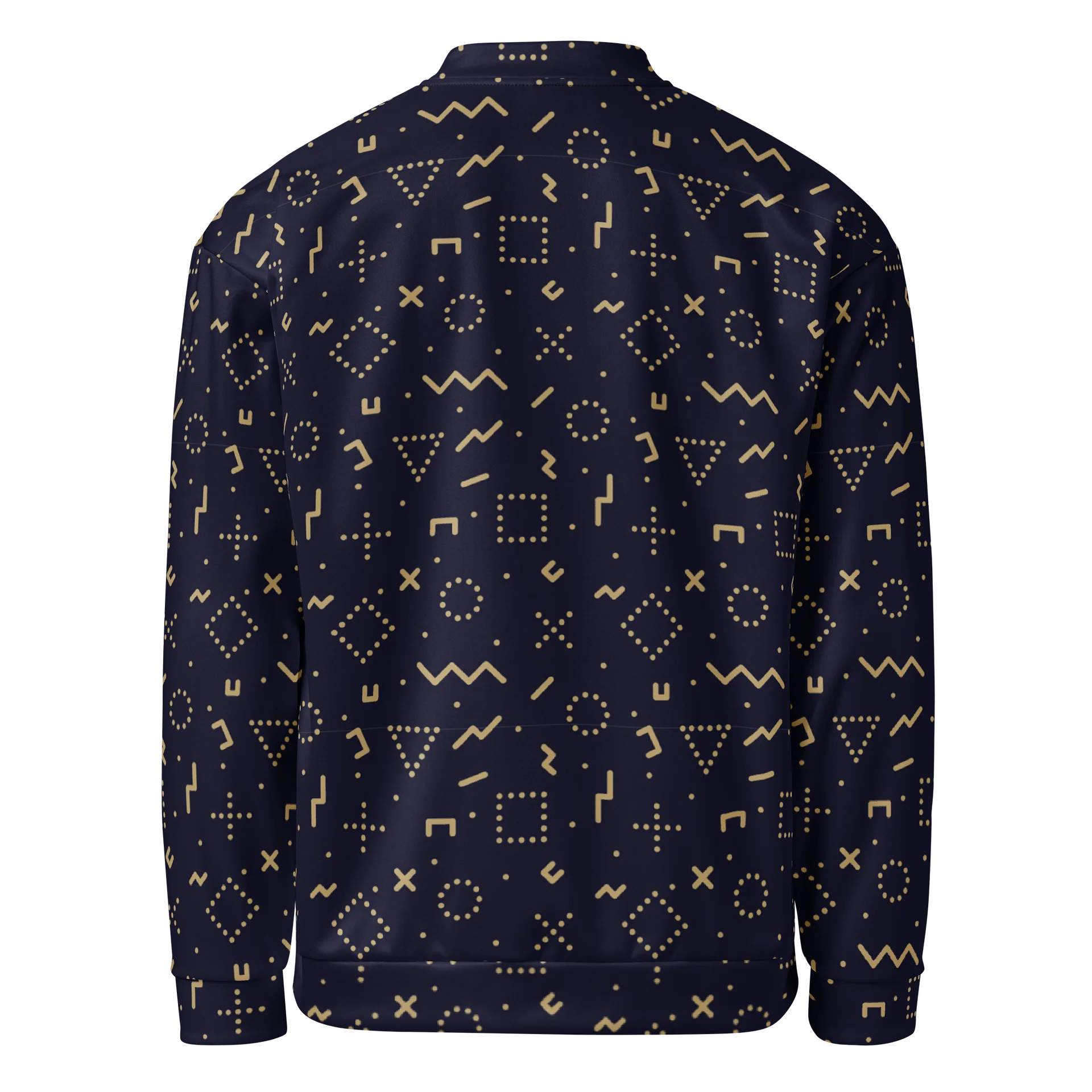 Stylish Geometric Fusion Bomber Jacket for Modern Fashion product image (2)