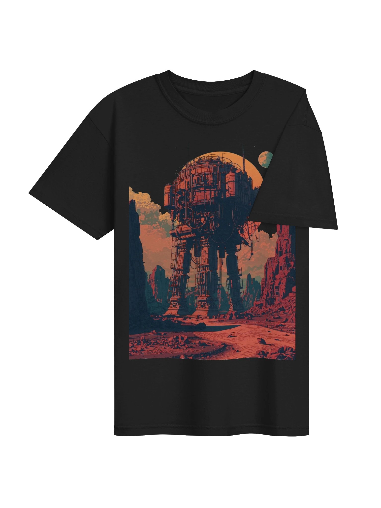 Retro-Futurist Desert Giant Heavyweight T-Shirt product image (7)