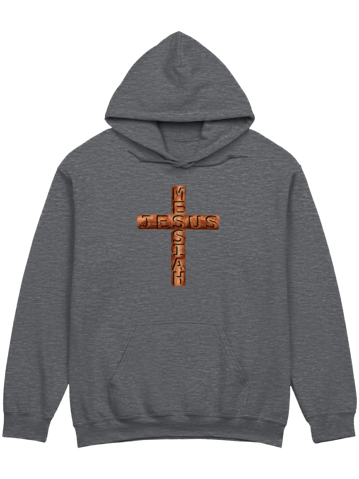 Jesus Messiah Engraved On A Rugged Cross Hoodie product image (1)