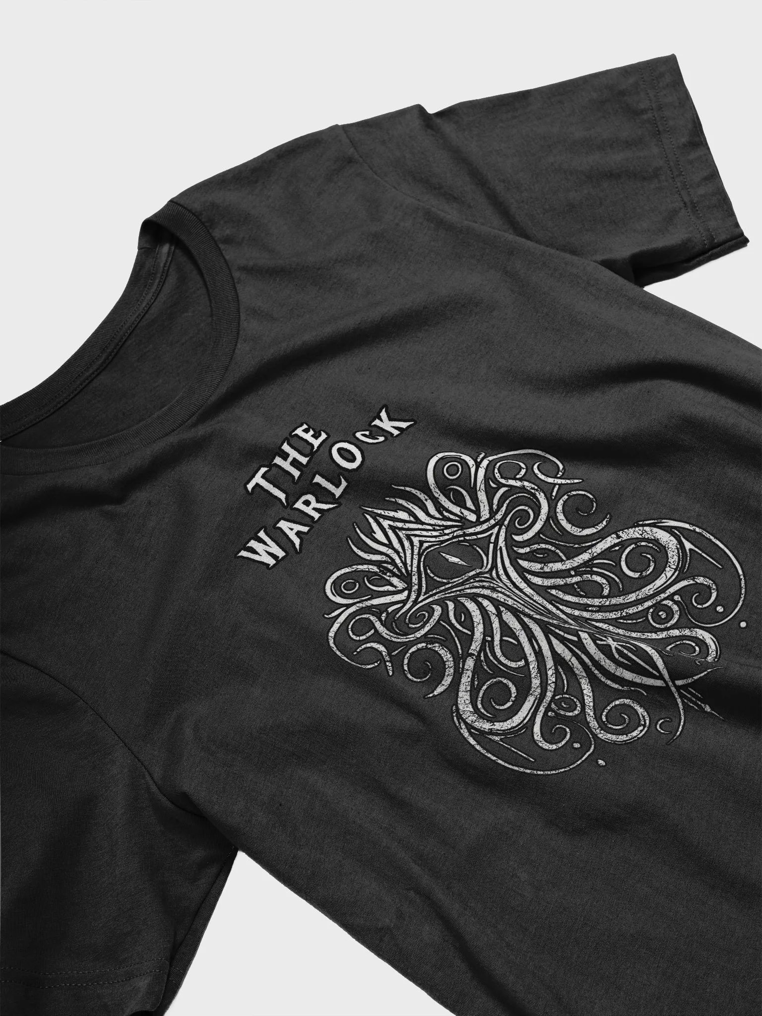Warlock Shirt, Grunge Tarot-Inspired Roleplaying Class Symbol Tee product image (22)