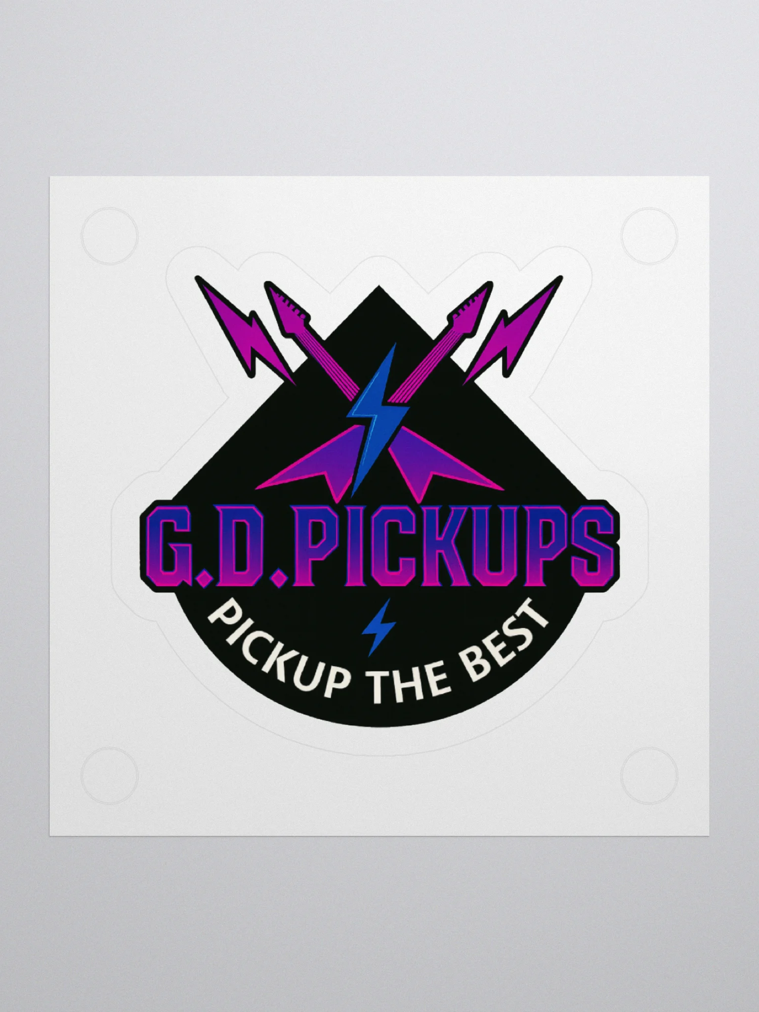 G.D. Pickups Sticker – Retro Thunder Edition product image (3)