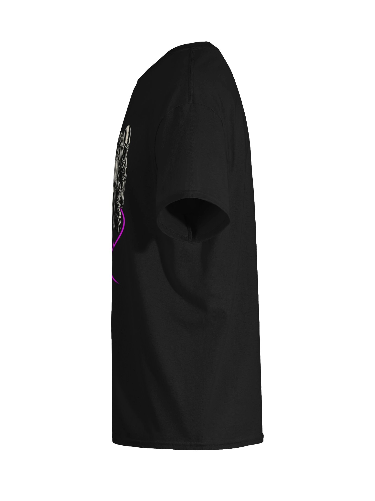Café Racer Heartbeat – Purple Pulse Motorcycle T-Shirt product image (9)
