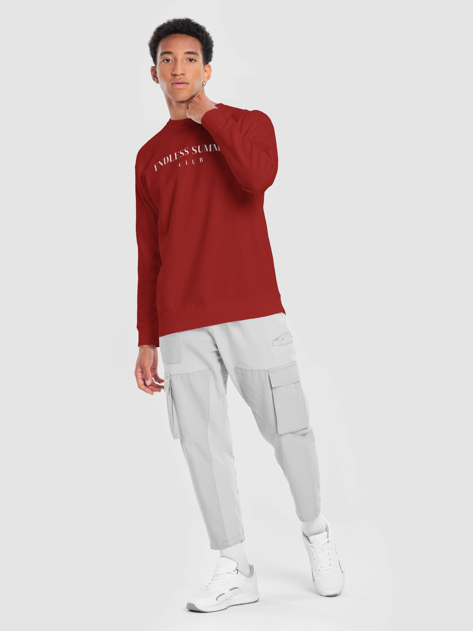 Endless Summer Club Arch Sweater Dark Red / Pink product image (7)