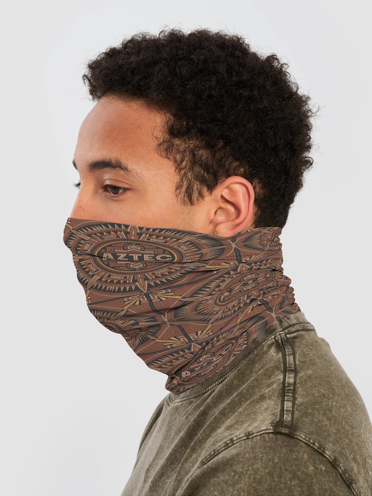 Aztec Nomadic Neck Gaiter - Ancient Geometry 01 product image (6)