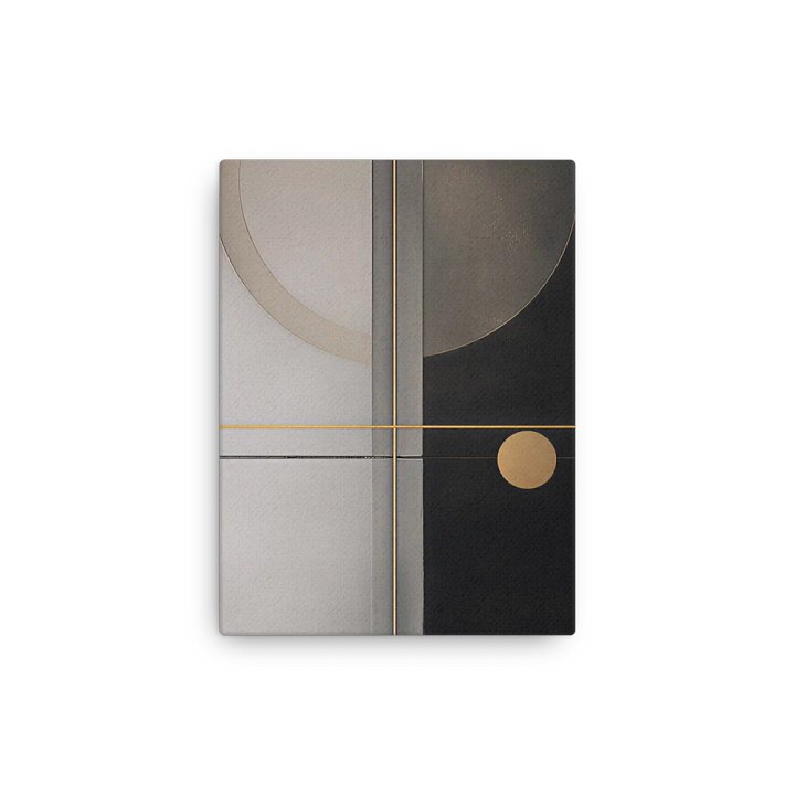 Equinox Balance – Geometric Composition in Black, Gray, and Gold Lines product image (13)