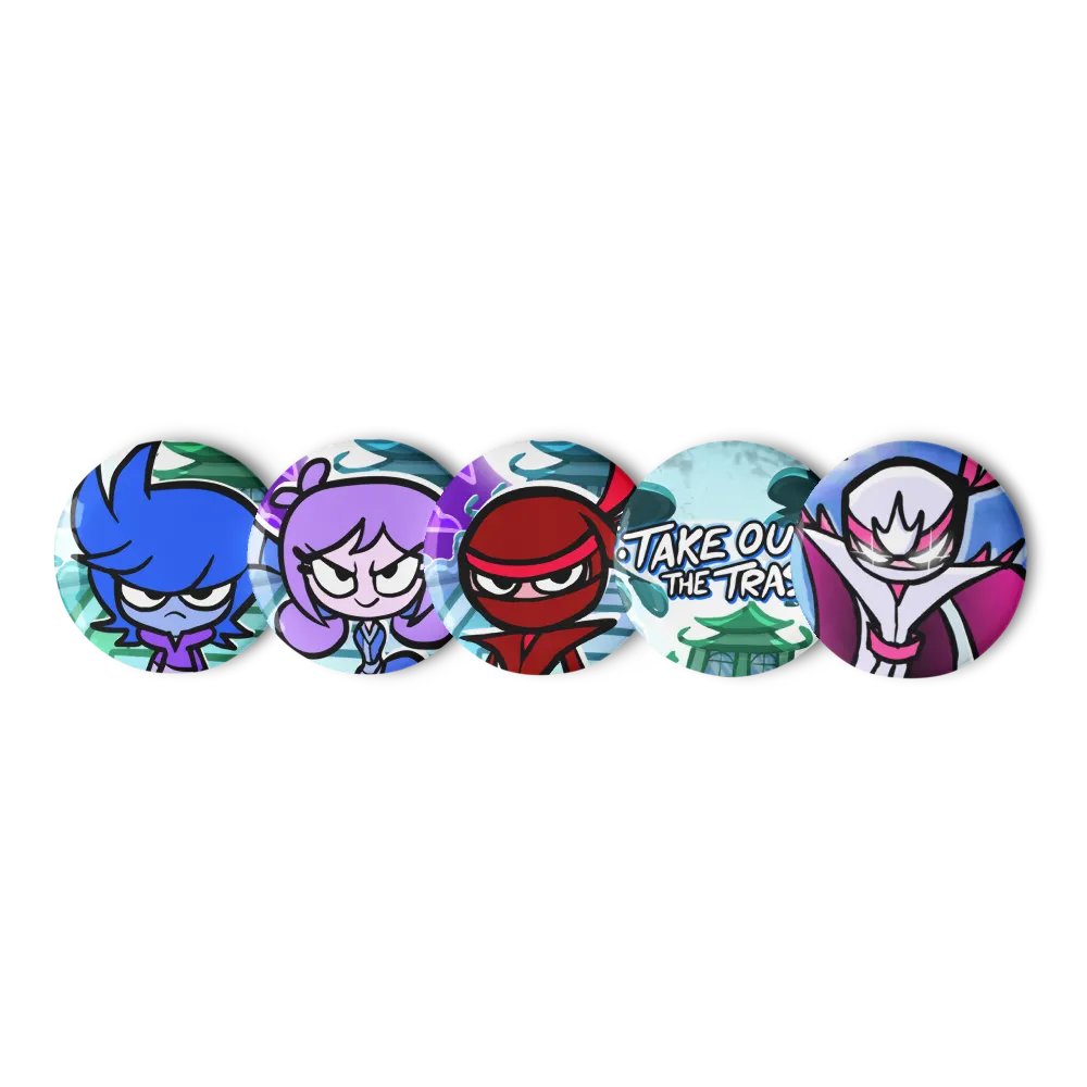 Take Out The Trash Pin Buttons Set product image (2)