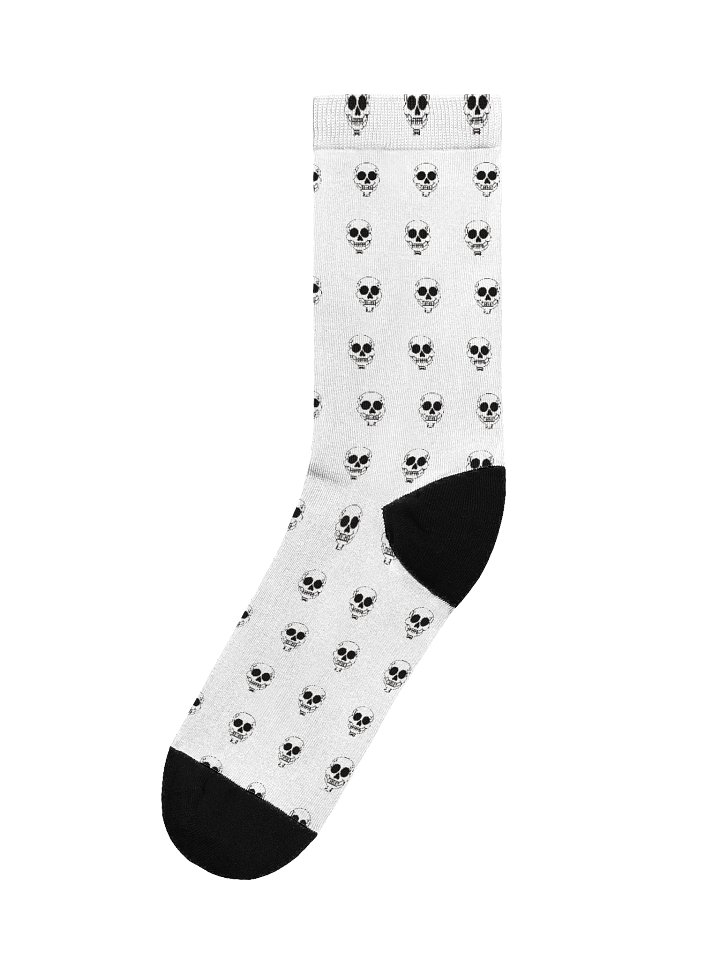 Skelly Sock - Black and White product image (1)
