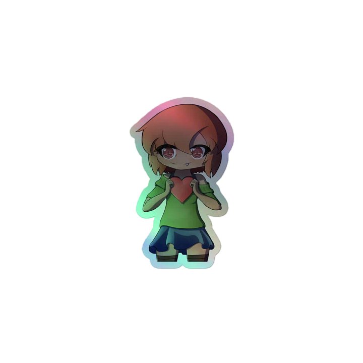 Miko Holding Heart Holo-Sticker! product image (1)