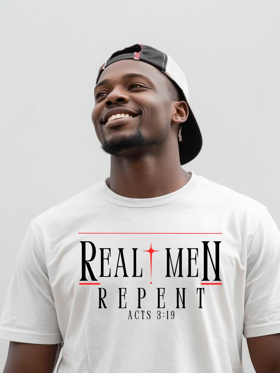 Real Men Repent - Men’s Christian T-Shirt product image (1)