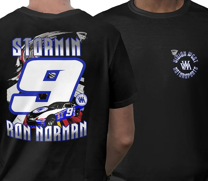 Stormin Ron Norman #9 front logo/full back print product image (1)