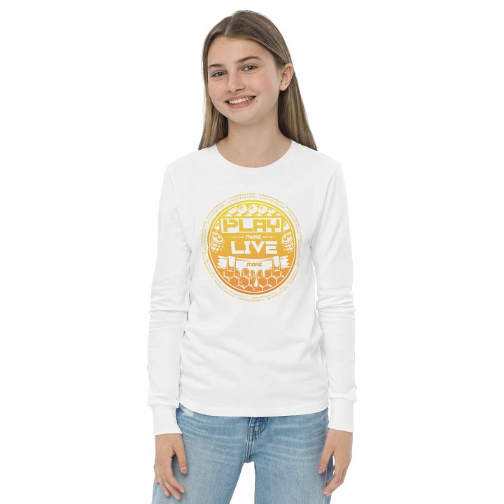 Play More Live More Youth Long Sleeve T-Shirt product image (34)
