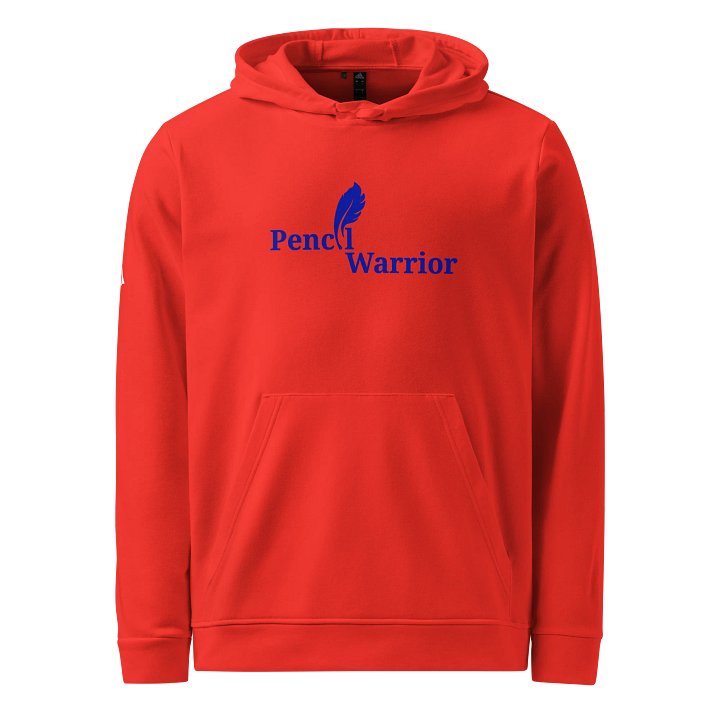 Pencil Warrior Blue Text Art Print product image (1)
