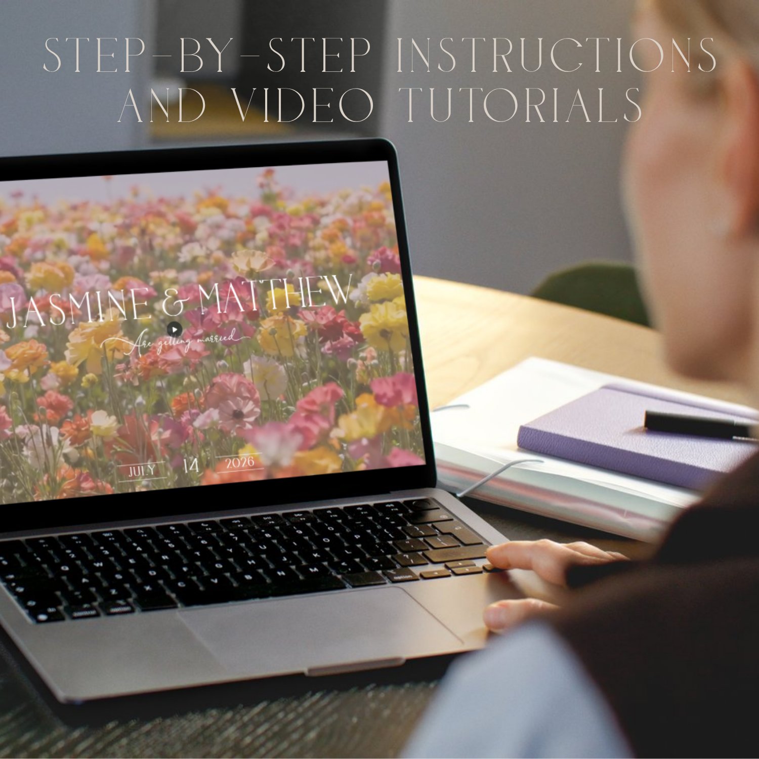 Wedding Website Template Canva | Editable RSVP Site | Floral Digital Invitation | Modern Wedding Website | Elegant Wedora Design product image (7)