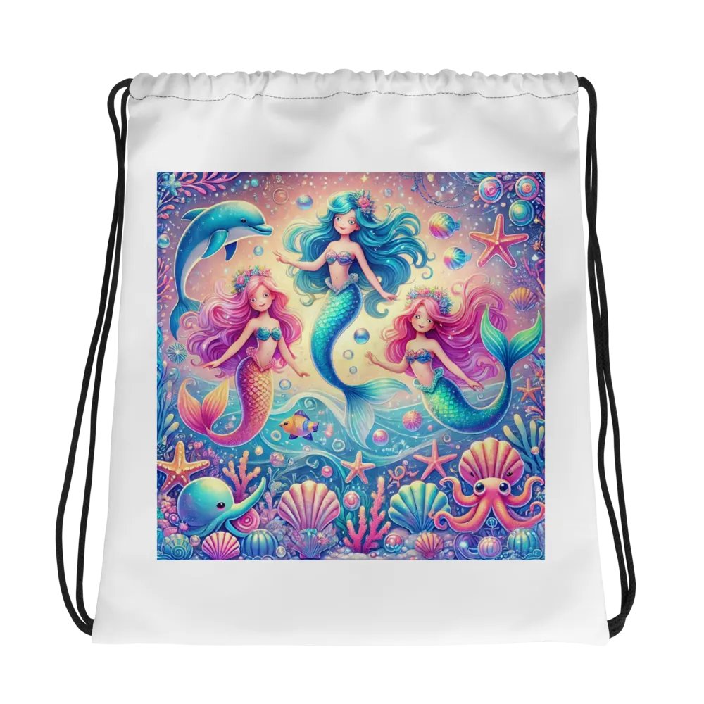 Mermaid Dreams Drawstring Bag product image (2)
