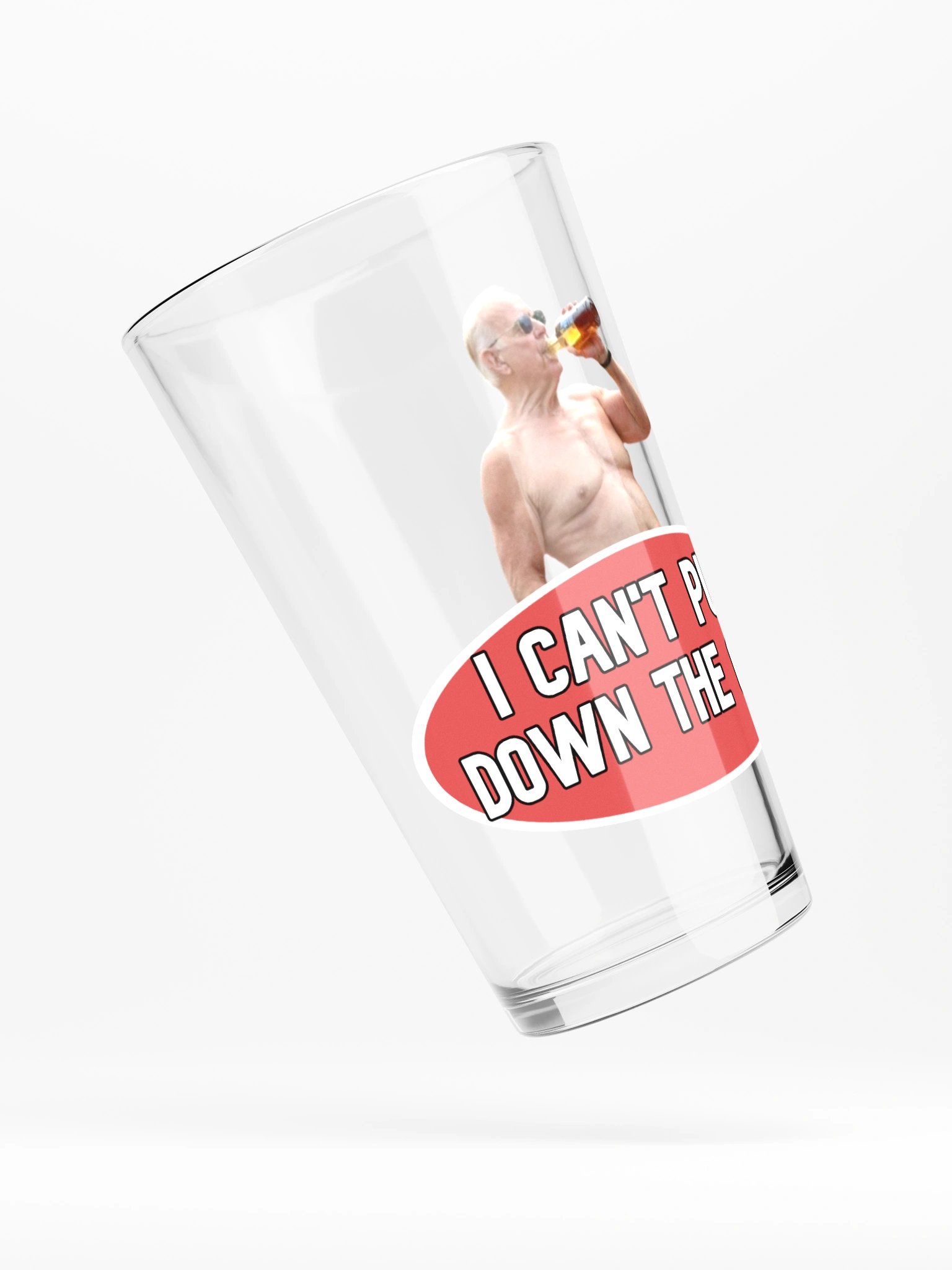 Can't Put Down The Cup Pint Glass product image (4)