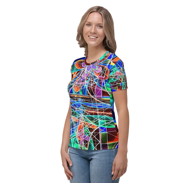 Cathedral of Math - Geometric Negative Art Women's Crew Neck T-Shirt product image (1)