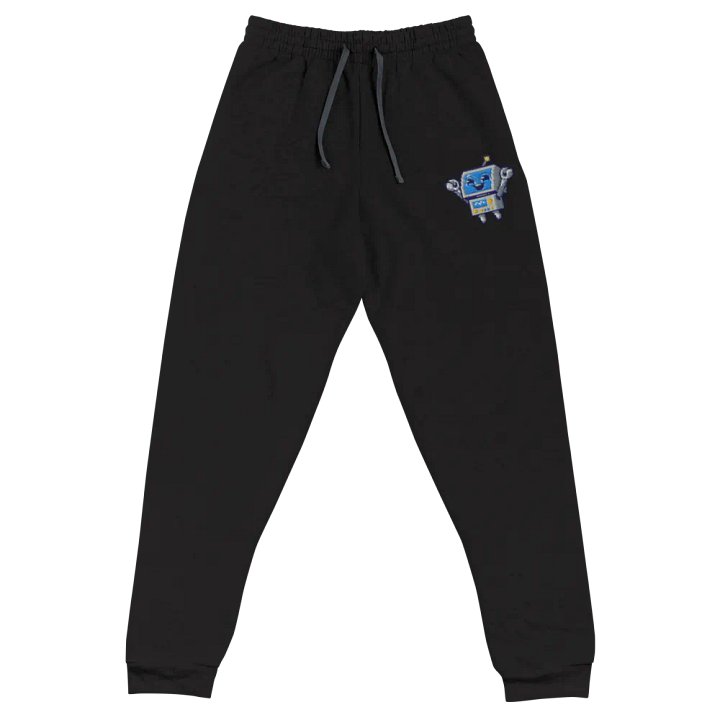 Happy Robot Embroidered Joggers product image (1)