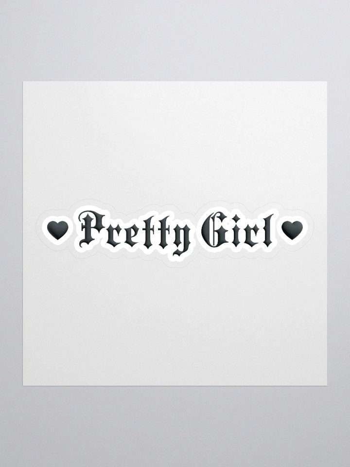 Pretty Girl Black Heart Sticker product image (1)
