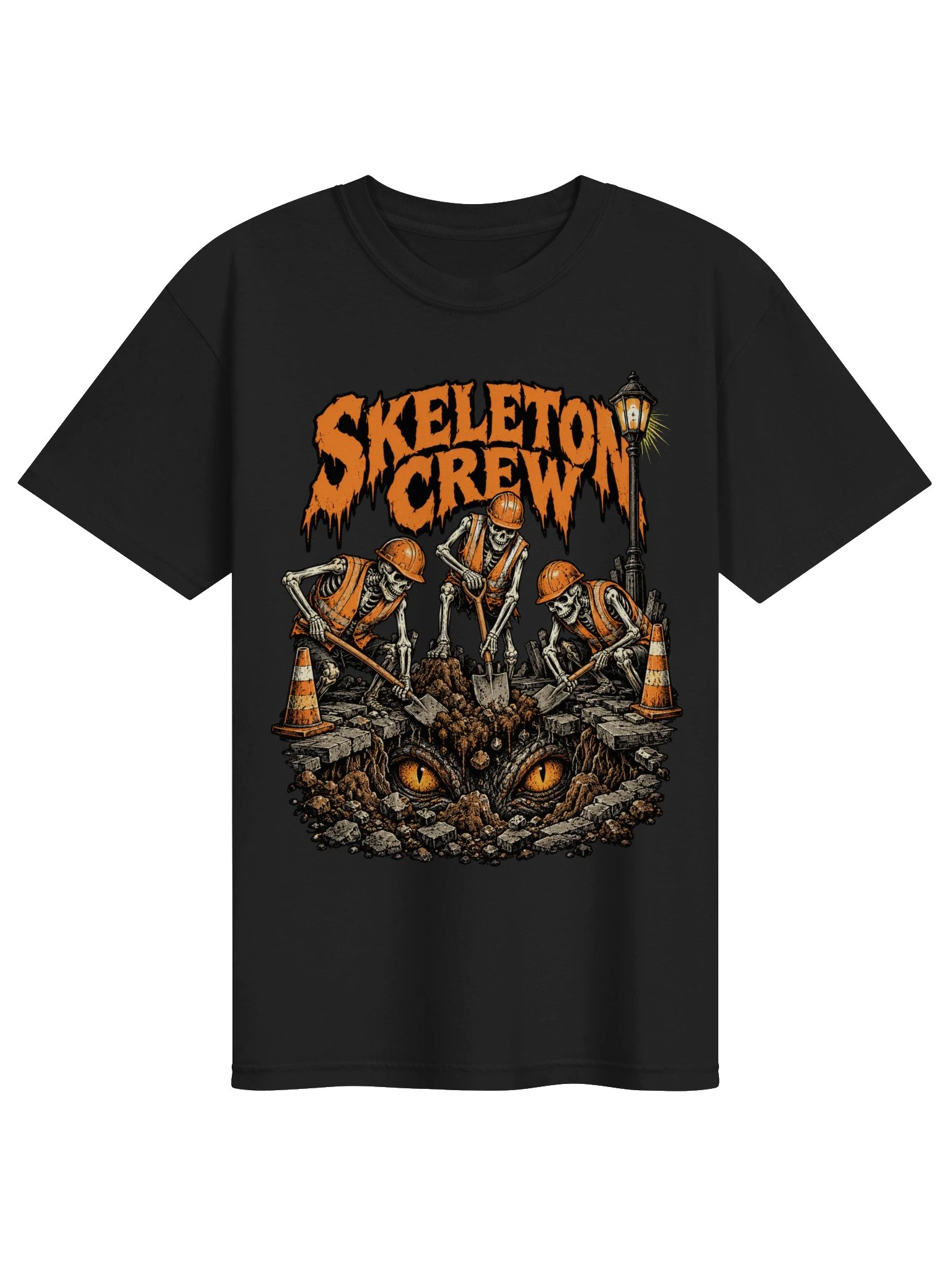 Skeleton Crew — Halloween Construction Skeleton T-Shirt product image (1)
