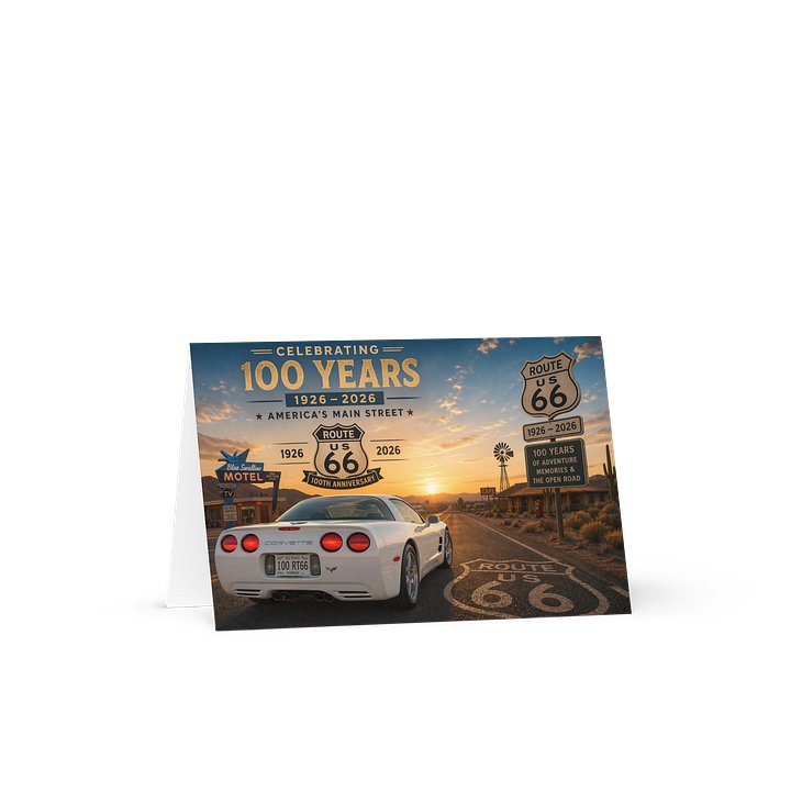Limited Edition Route 66 Centennial Notecard product image (1)