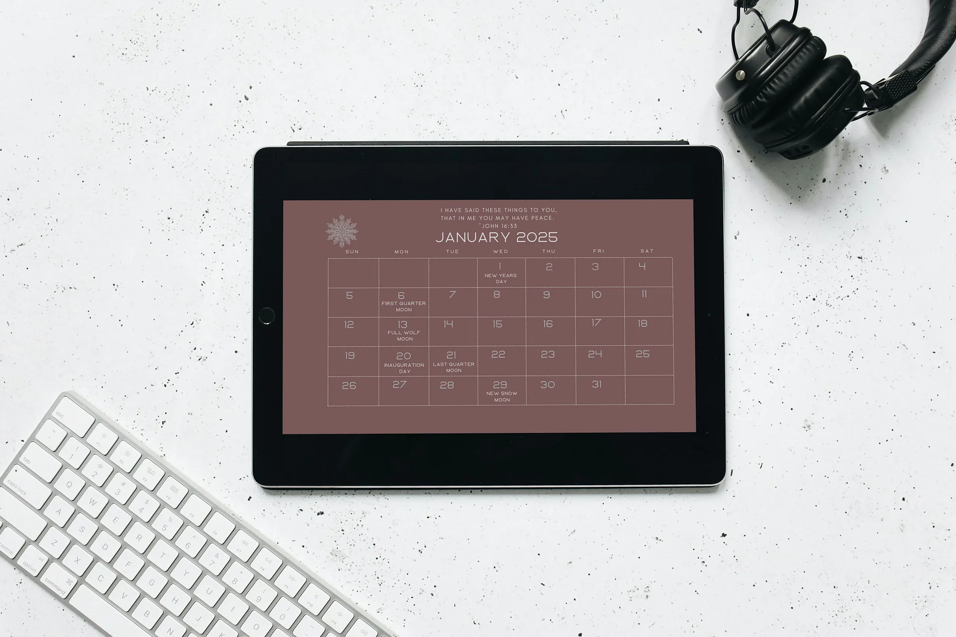 Verses of Peace 2025 Desktop Calendar product image (2)