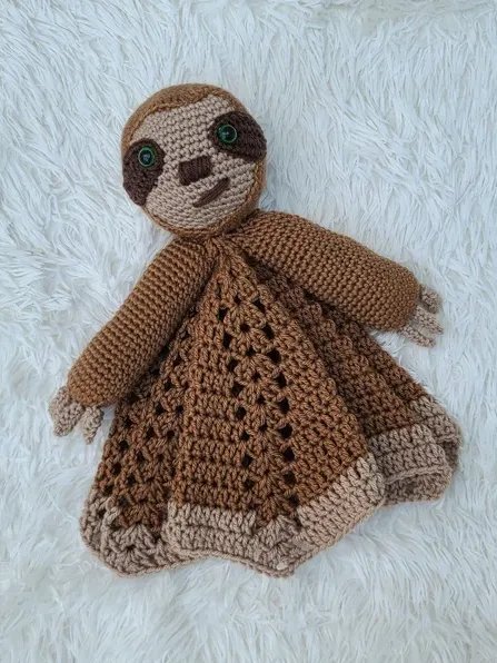Smooch Sloth Lovey Crochet Pattern, Baby Comforter PDF Pattern - Crafting Happiness product image (6)