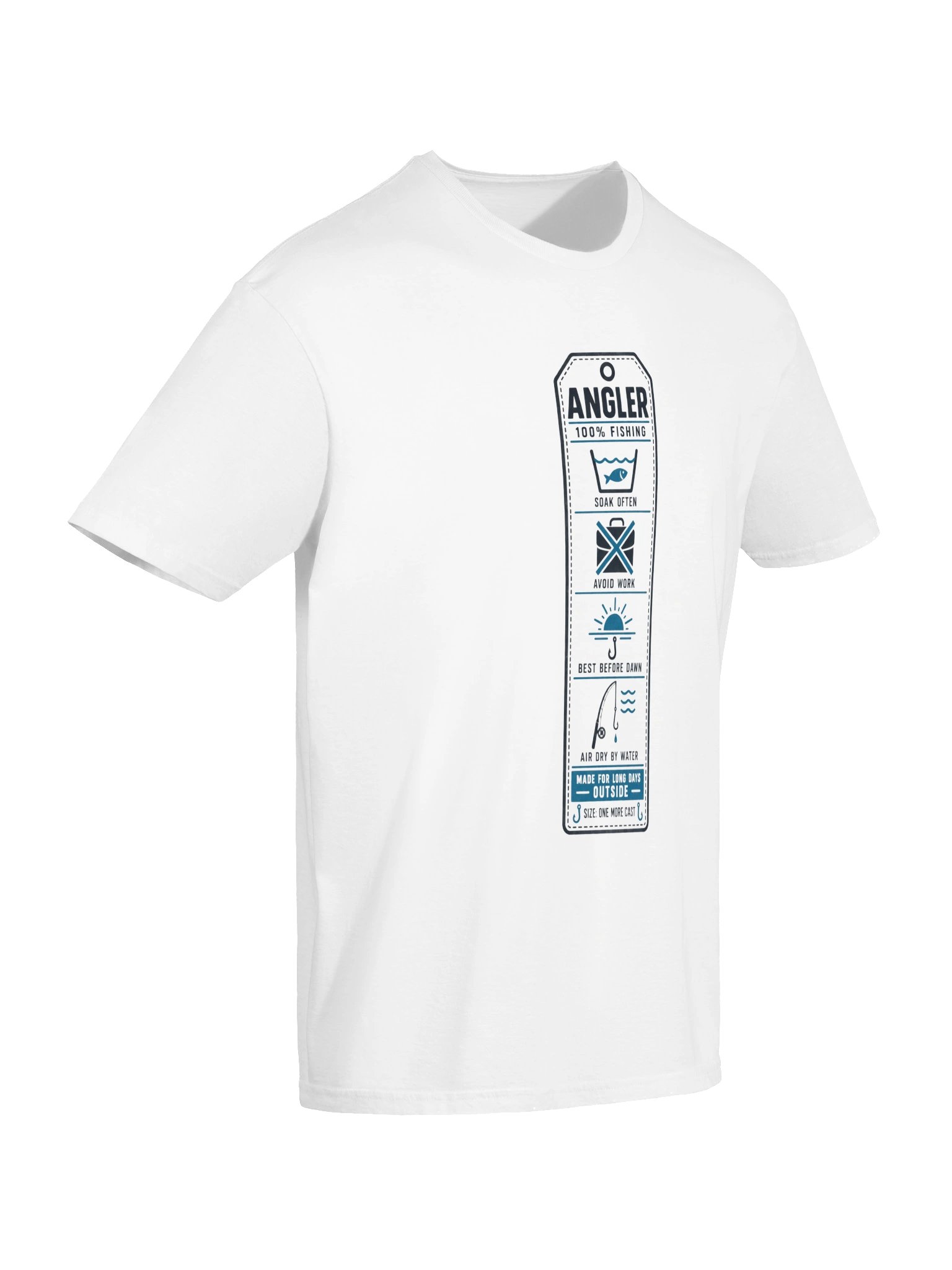 Care Instructions for an Angler T-Shirt product image (36)