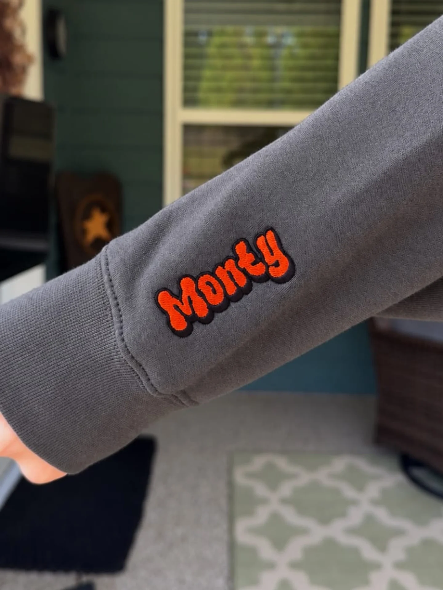 Custom Halloween Pet Embroidered Hoodie + Custom Sleeve Name product image (4)