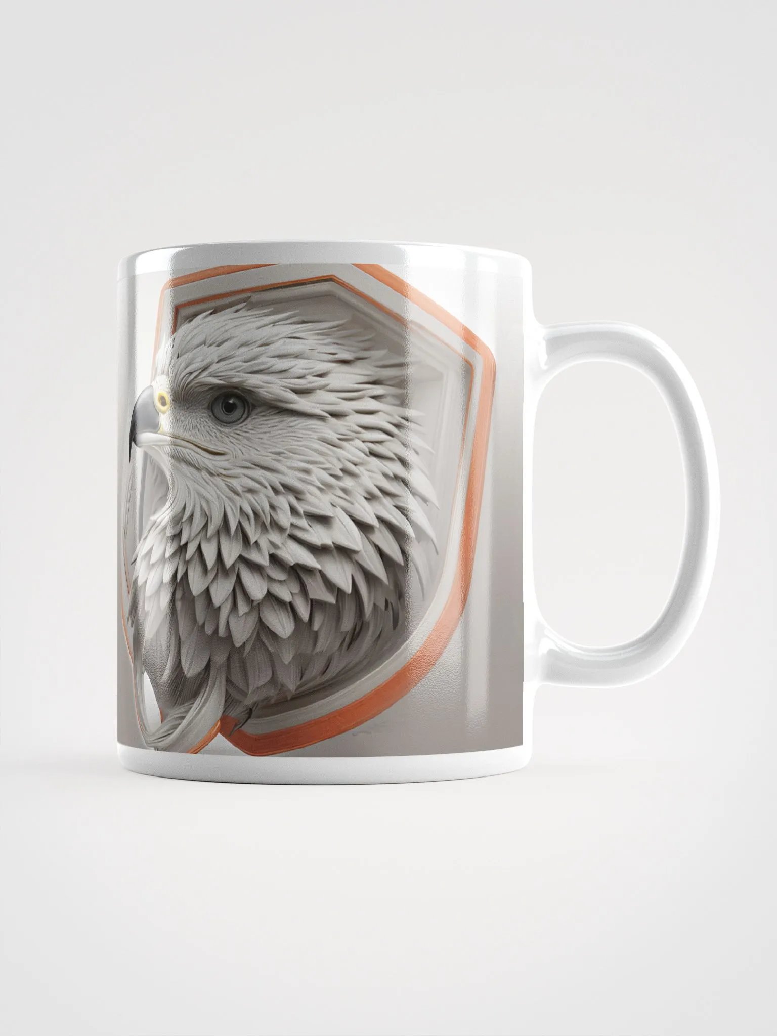 White Cute Eagle Mug product image (1)